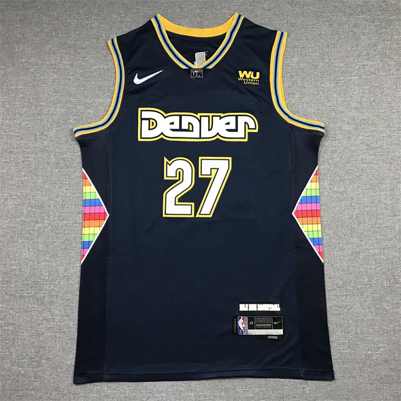 Men Denver Nuggets #27 Murray Dark blue 2022 City Edition Nike NBA Jersey->golden state warriors->NBA Jersey